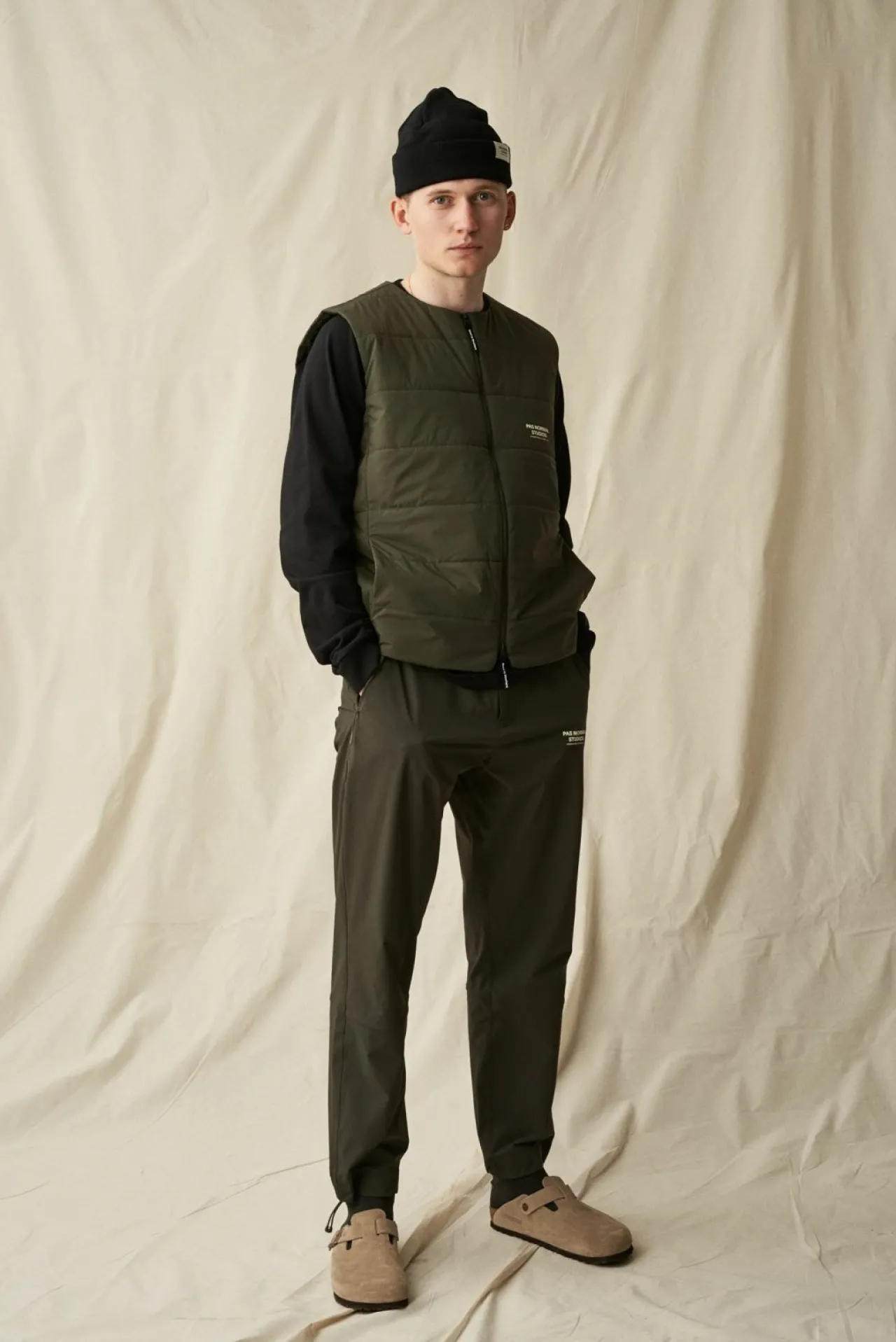 Pas Normal Studios Off-Race Thermal Gilet — Dark Olive^Women Casual|Casual