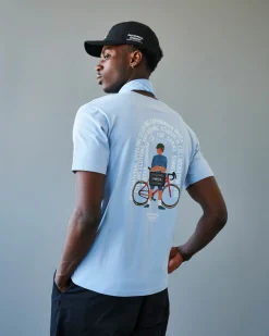 Pas Normal Studios Porter Off-Race T-Shirt — Pale Blue^Women Casual|Casual