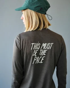 Pas Normal Studios Women's Balance Long Sleeve T-shirt — Dusty Brown^Women Gym & Training