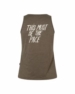 Pas Normal Studios Women's Balance Sleeveless Top — Dusty Brown^Women Gym & Training