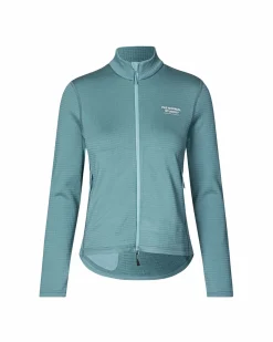 Pas Normal Studios Women's Escapism Performance Fleece Zip — Dusty Blue^Women Jackets & Gilets