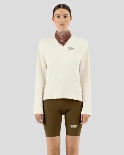 Pas Normal Studios Women's Escapism Technical LS T-shirt — Off White^Women Jerseys