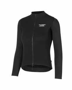 Pas Normal Studios Women's Escapism Wool Long Sleeve Jersey — Black^Women Jerseys