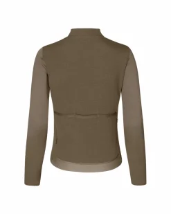 Pas Normal Studios Women's Escapism Wool Long Sleeve Jersey — Dark Stone^Women Jerseys