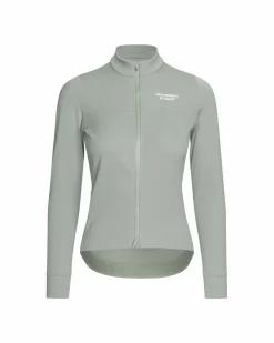 Pas Normal Studios Women's Essential Thermal Long Sleeve Jersey — Dark Celeste^Women Jerseys