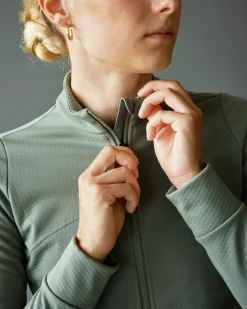 Pas Normal Studios Women's Essential Thermal Long Sleeve Jersey — Dark Celeste^Women Jerseys