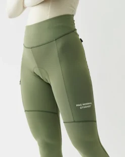 Pas Normal Studios Women's Essential Thermal Long Tights — Dark Celeste^Women Bibs