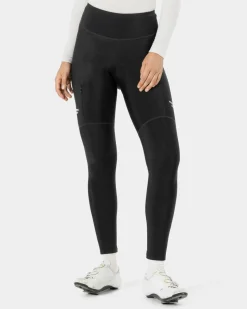 Pas Normal Studios Women's Essential Thermal Long Tights — Black^Women Bibs