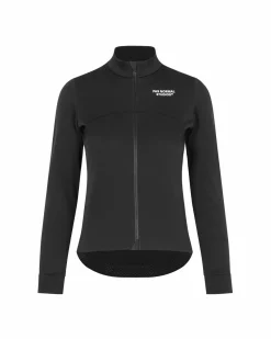 Pas Normal Studios Women's Essential Thermal Long Sleeve Jersey — Black^Women Jerseys