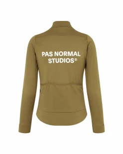 Pas Normal Studios Women's Essential Thermal Long Sleeve Jersey — Green Terrain^Women Jerseys