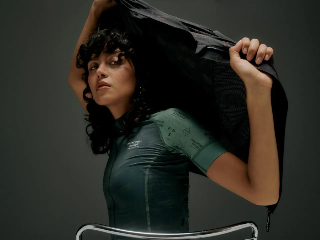 Pas Normal Studios Women's Mechanism Late Drop Jersey — Dark Moss Contrast^Women Jerseys