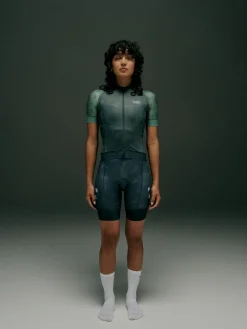 Pas Normal Studios Women's Mechanism Late Drop Jersey — Dark Moss Contrast^Women Jerseys