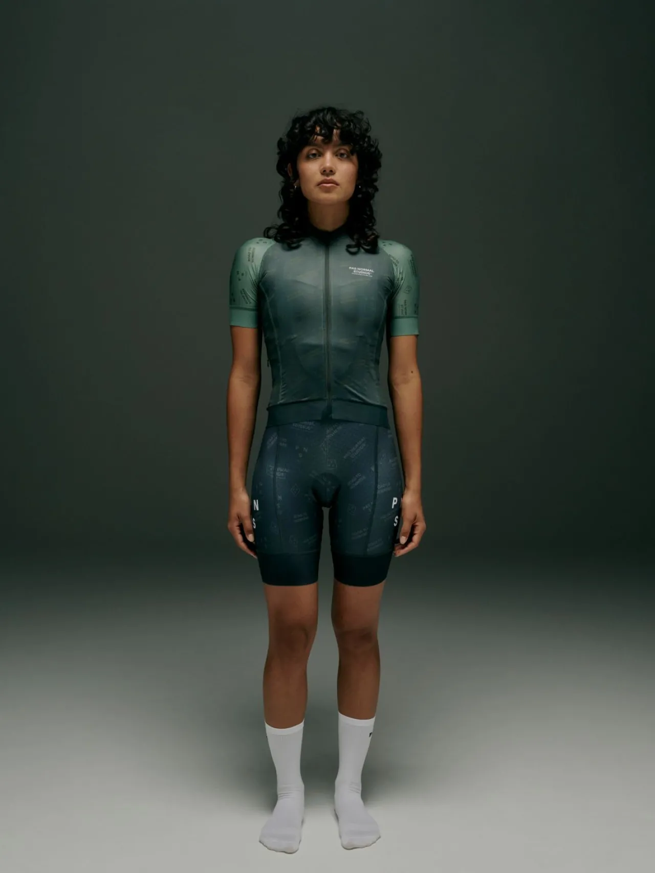 Pas Normal Studios Women's Mechanism Late Drop Jersey — Dark Moss Contrast^Women Jerseys