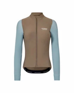 Pas Normal Studios Women's Mechanism Long Sleeve Jersey — Dusty Blue / Dark Stone^Women Jerseys