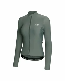 Pas Normal Studios Women's Mechanism Long Sleeve Jersey — Dark Moss^Women Jerseys