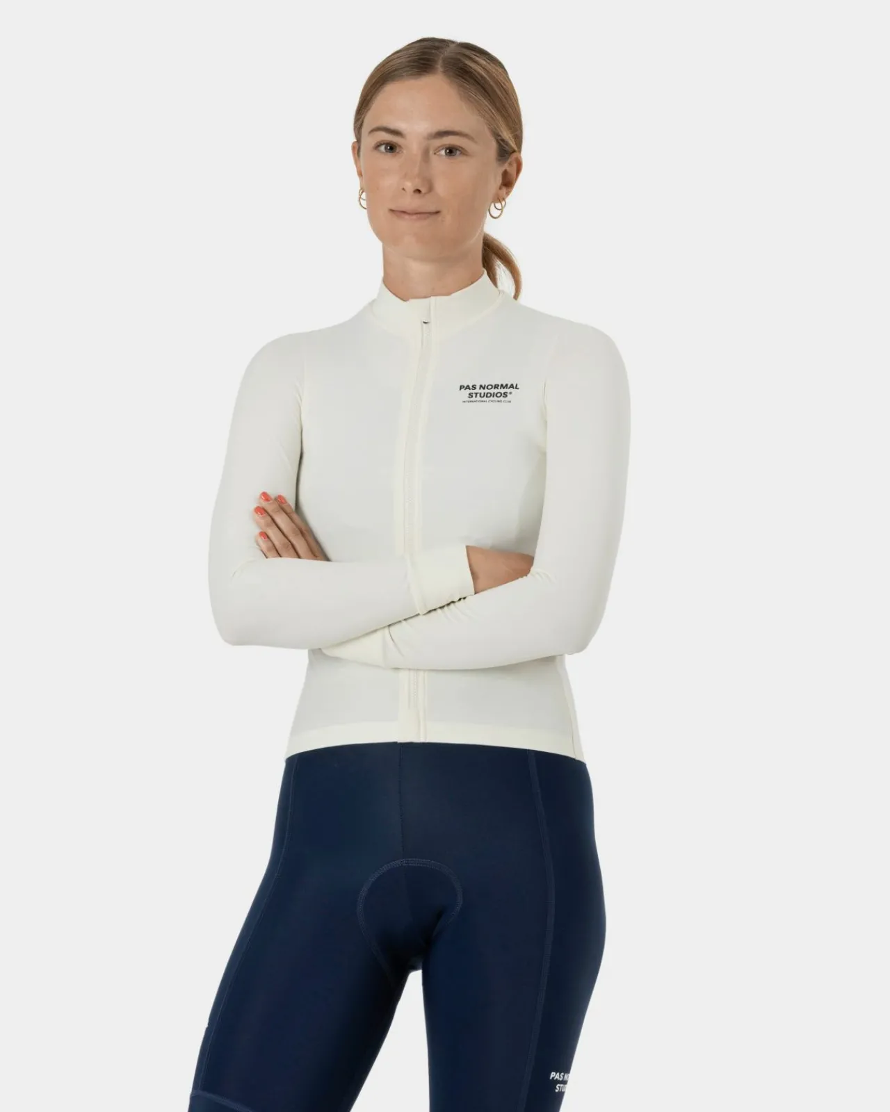 Pas Normal Studios Women's Mechanism Long Sleeve Jersey — Off White^Women Jerseys