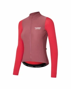 Pas Normal Studios Women's Mechanism Long Sleeve Jersey — Colour Block Red^Women Jerseys