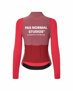 Pas Normal Studios Women's Mechanism Long Sleeve Jersey — Colour Block Red^Women Jerseys