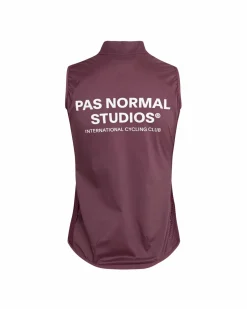 Pas Normal Studios Women's Mechanism Stow Away Gilet — Light Burgundy^Women Jackets & Gilets