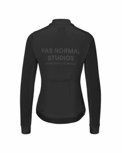 Pas Normal Studios Women's Mechanism Thermal Long Sleeve Jersey — Black^Women Jerseys