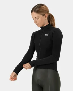 Pas Normal Studios Women's Mechanism Thermal Long Sleeve Jersey — Black^Women Jerseys