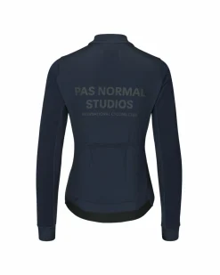 Pas Normal Studios Women's Mechanism Thermal Long Sleeve Jersey — Navy^Women Jerseys