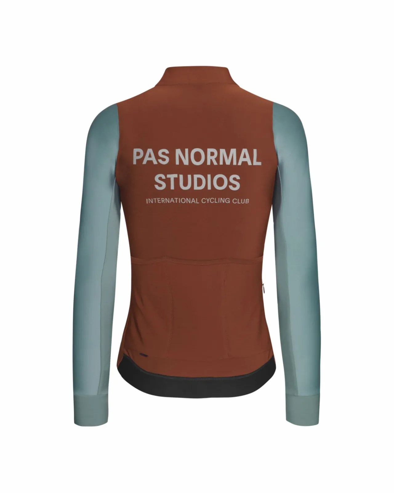 Pas Normal Studios Women's Mechanism Thermal Long Sleeve Jersey — Mahogany / Dusty Teal^Women Jerseys