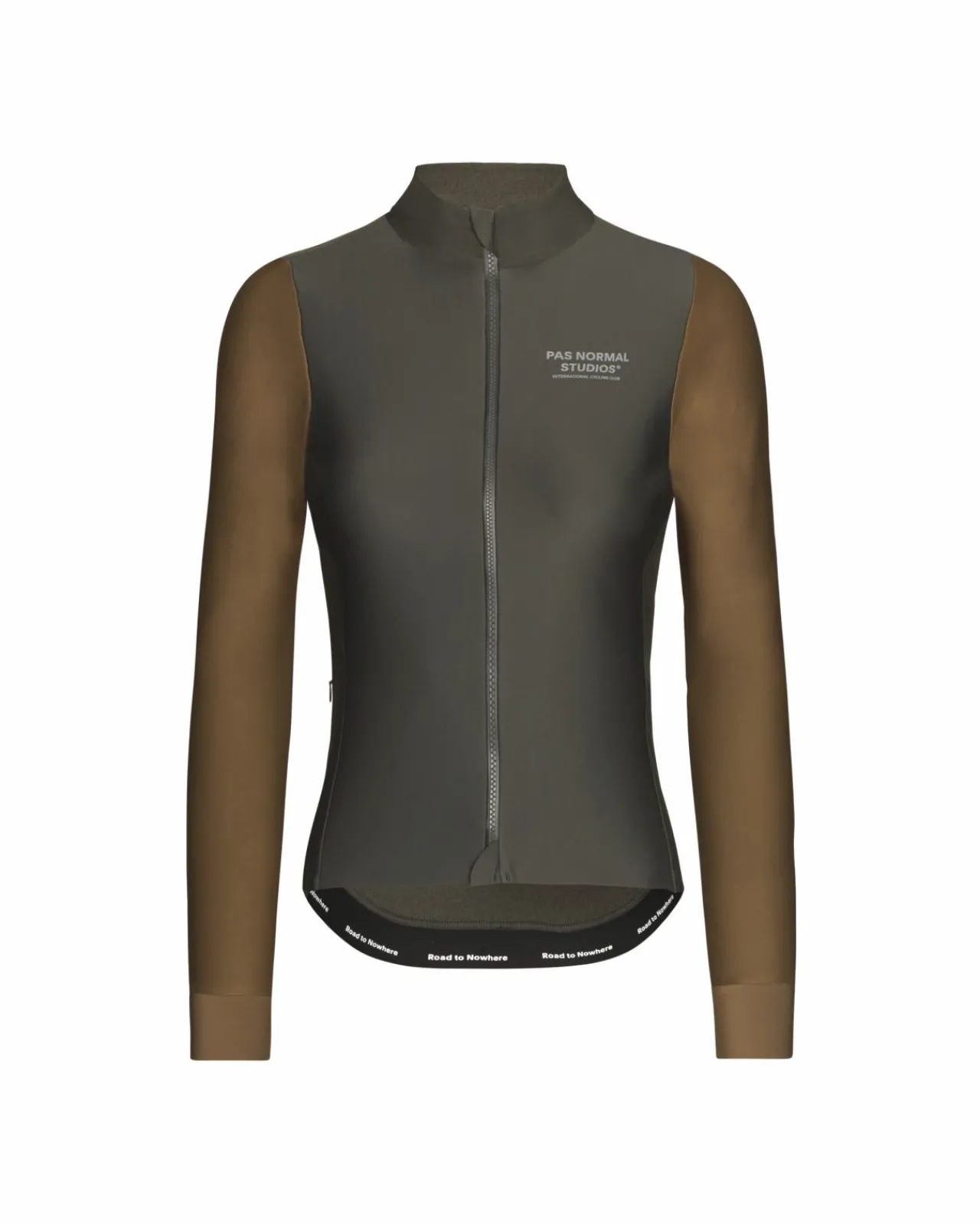 Pas Normal Studios Women's Mechanism Thermal Long Sleeve Jersey — Dark Olive / Army Brown^Women Jerseys