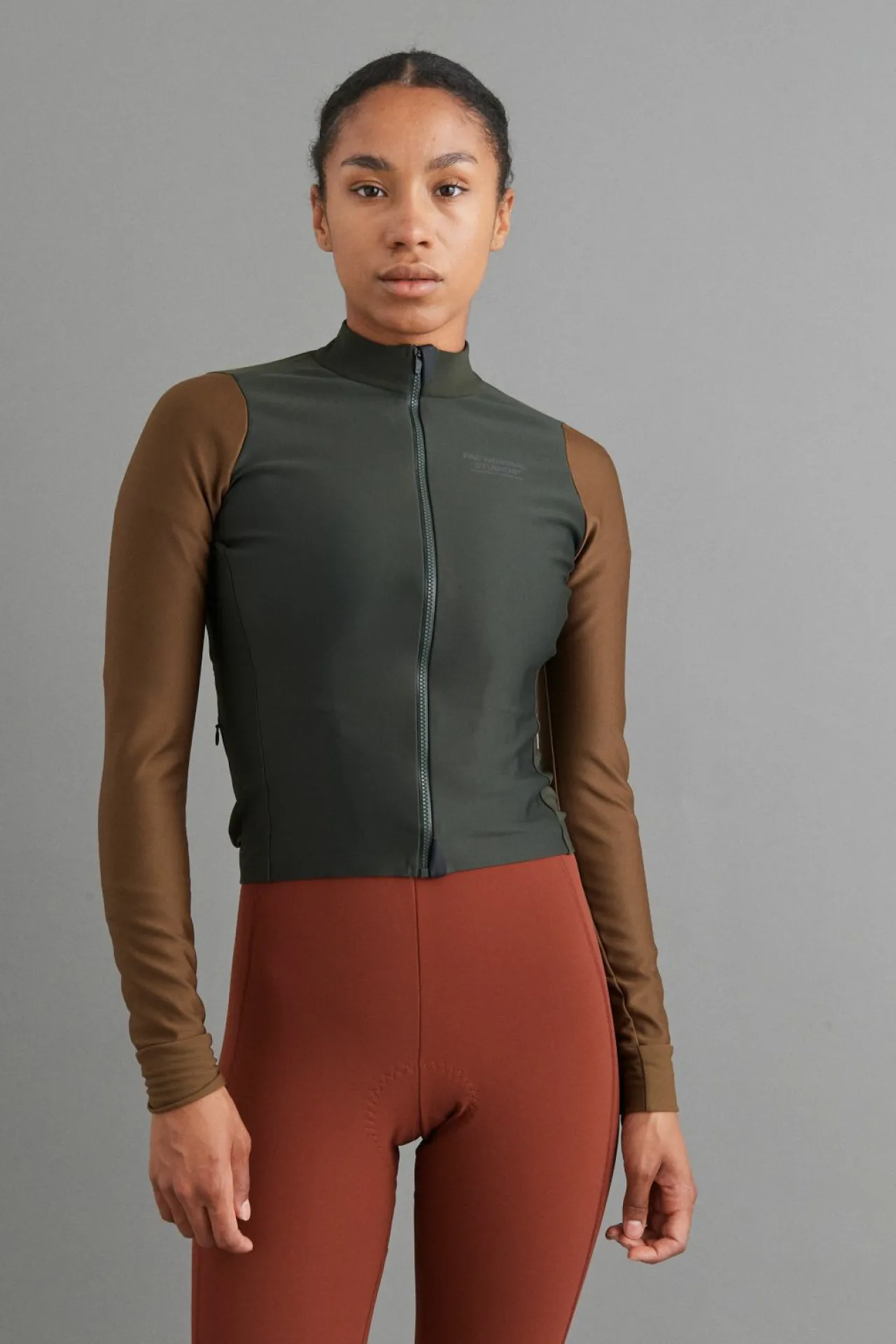Pas Normal Studios Women's Mechanism Thermal Long Sleeve Jersey — Dark Olive / Army Brown^Women Jerseys