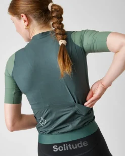 Pas Normal Studios Women's Midsummer Jersey — Green Sleeve^Women Jerseys
