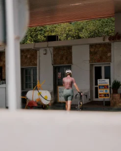 Pas Normal Studios Women's Solitude Jersey — Sky Blue / Brick^Women Jerseys