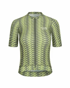 Pas Normal Studios Women's Solitude Jersey — Dark Moss / Lime Green^Women Jerseys