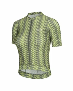 Pas Normal Studios Women's Solitude Jersey — Dark Moss / Lime Green^Women Jerseys
