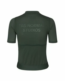 Pas Normal Studios Women's Solitude Mesh Jersey — Dark Green^Women Jerseys