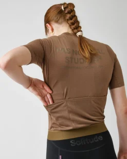 Pas Normal Studios Women's Solitude Mesh Jersey — Brown^Women Jerseys