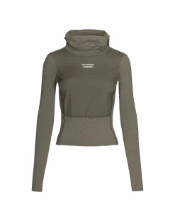 Pas Normal Studios Women's Thermal Hooded Windproof Base Layer — Dark Stone^Women Base Layers