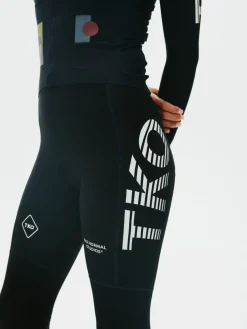 Pas Normal Studios Women's T.K.O. Essential Thermal Long Bibs — Black^Women Bibs